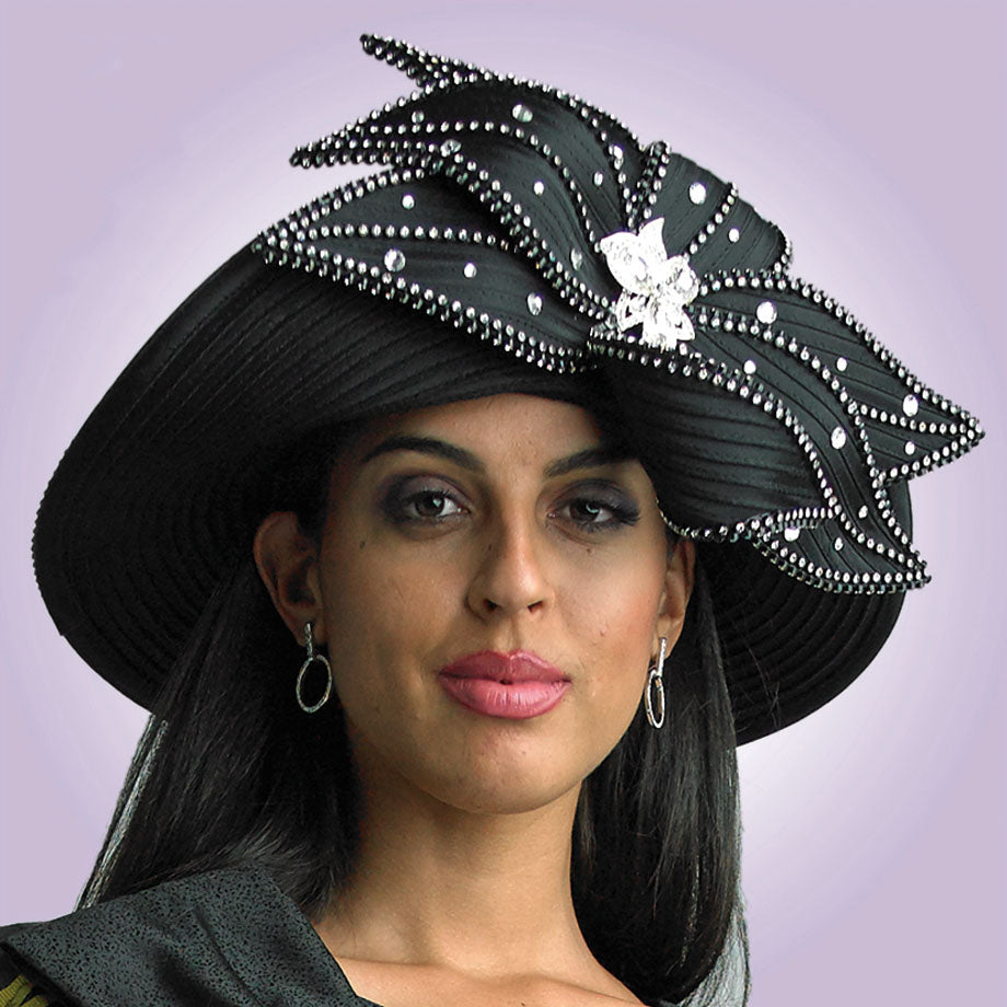 Lily And Taylor Hat H392-BLK-QS