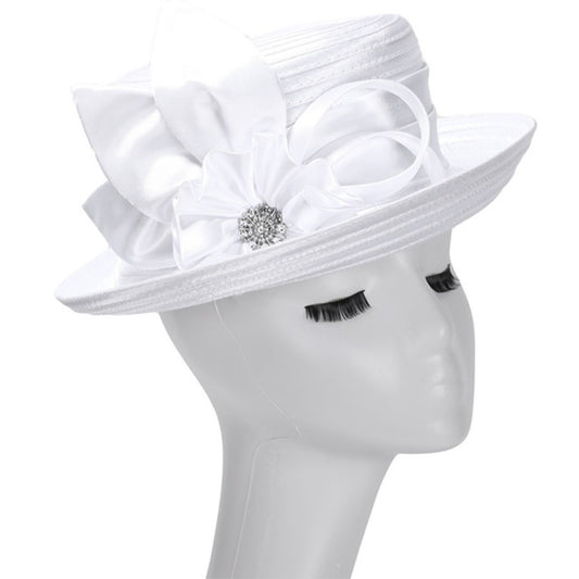 Giovanna HR944-WHT Church Hat