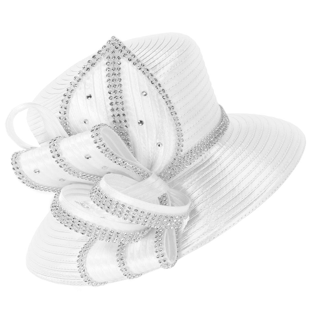 Giovanna HR1088-WHT-QS Church Hat