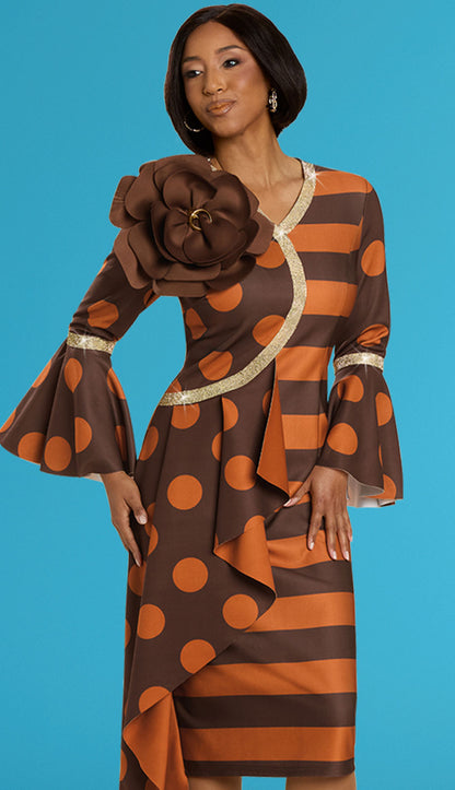 Donna Vinci 12147-BWO-IH Church Dress