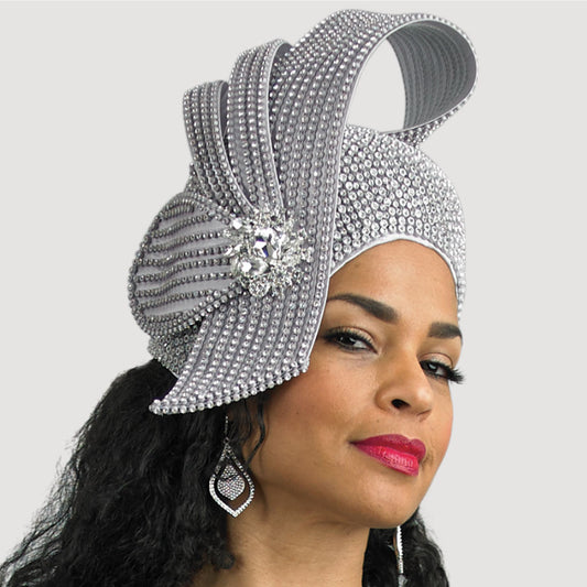 Lily And Taylor H951-SLV Church Hat