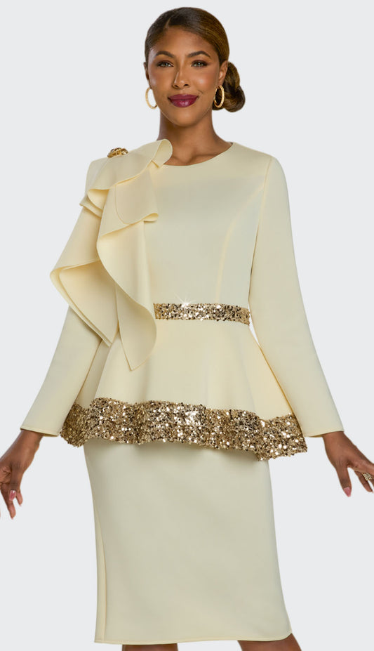 Donna Vinci 12231-BTR Church Suit