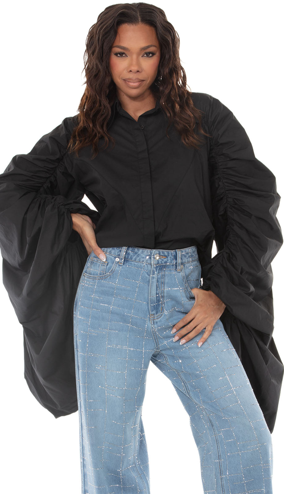 Love The Queen 17670-BLK Top