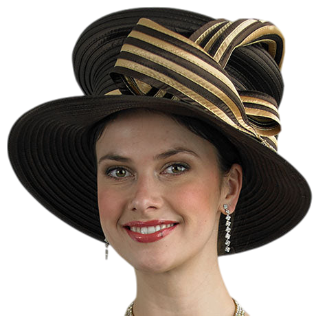 Lily And Taylor H1002-BWG Church Hat