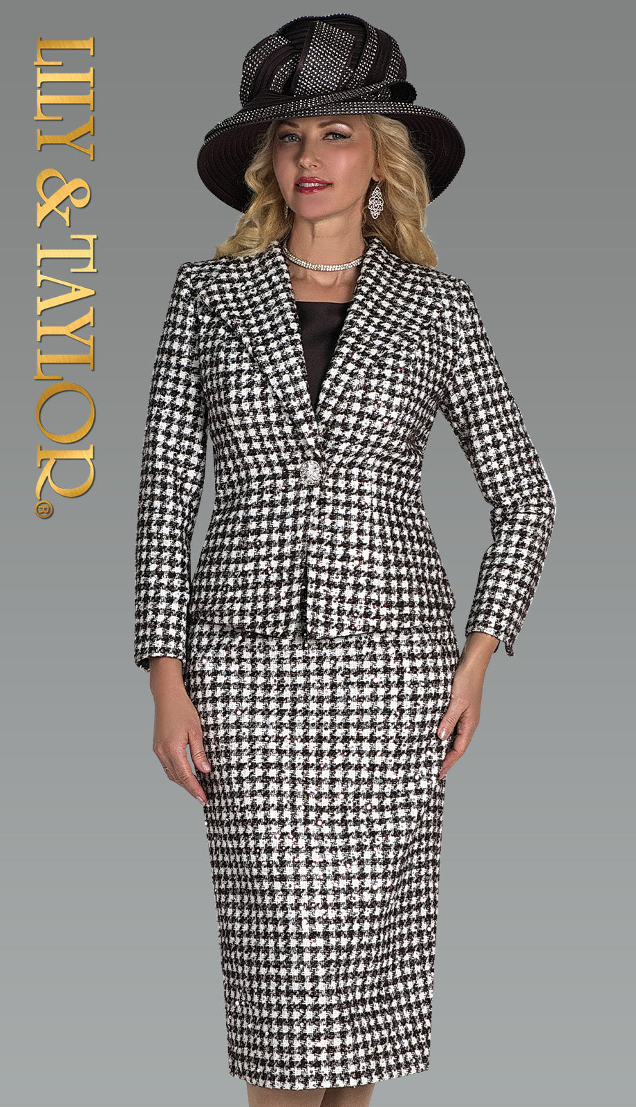 Lily And Taylor 5209-BRN Church Suit