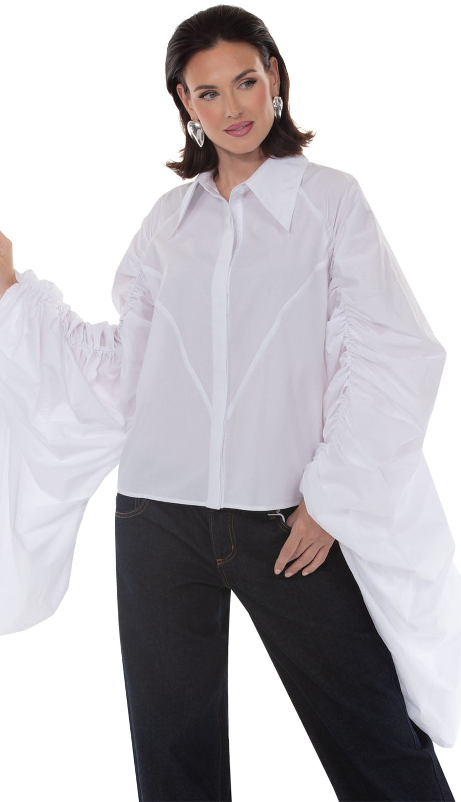 Love The Queen 17670-WHT Top