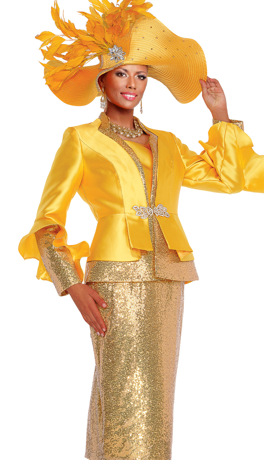 Elite Champagne 6264-IH Church Suit