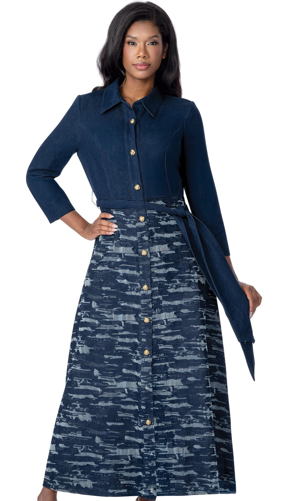 Devine Sport 800321-BLU-QS Church Dress
