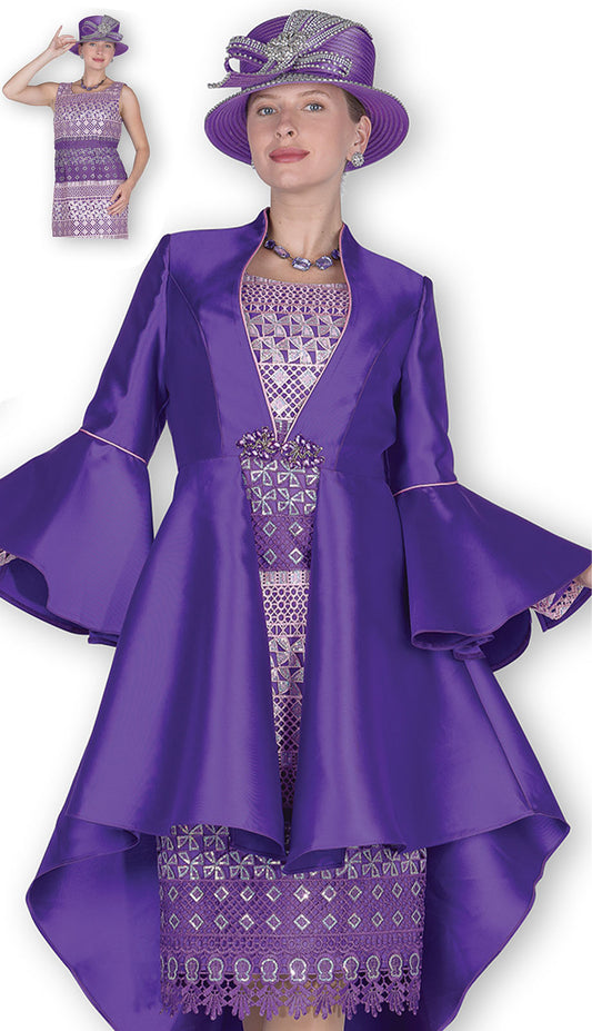 Champagne Italy 6310-H Church Dress-Hat