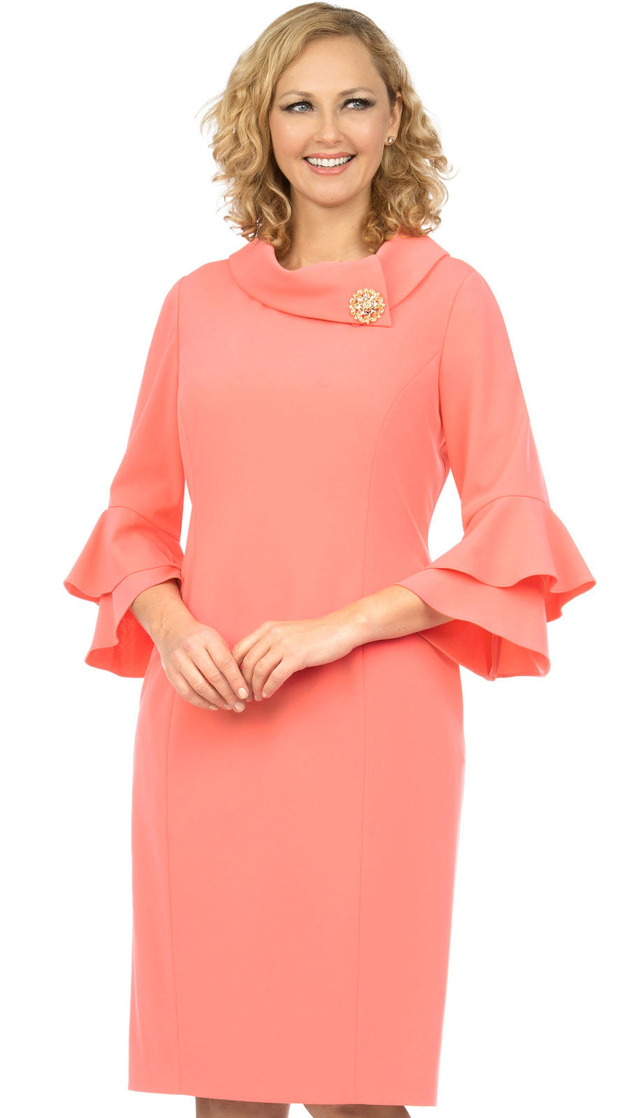 Giovanna D1518-PCH-CO Church Dress