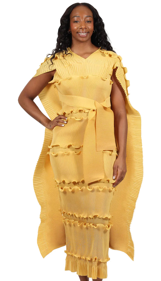 Diana Couture 8014-YLW Church Dress