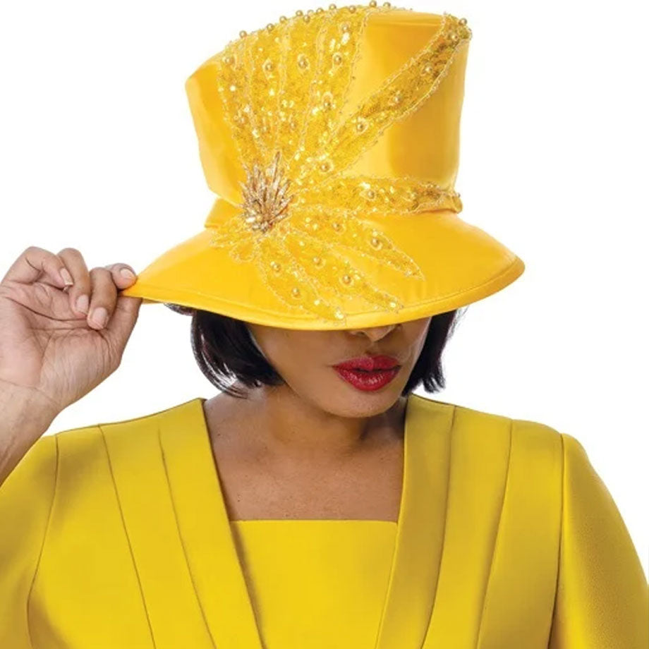 Dorinda Clark Cole 401942-GLD-H-IH Church Hat