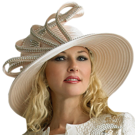 Lily And Taylor H386-GLD Church Hat