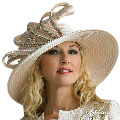 Lily And Taylor H386-GLD Church Hat