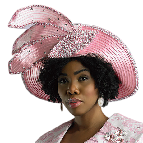 Lily And Taylor H387-PNK Church Hat