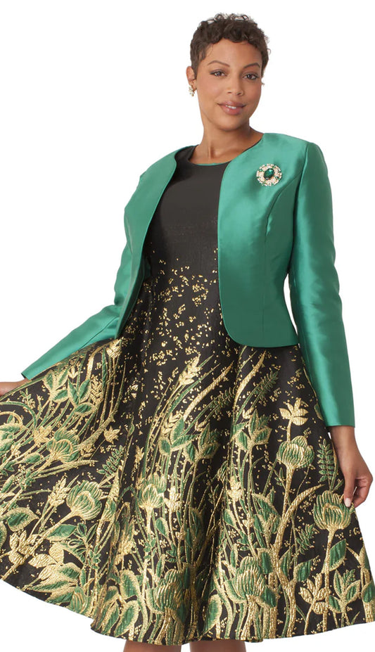 Tally Taylor 4853-EMR-CO Church Dress