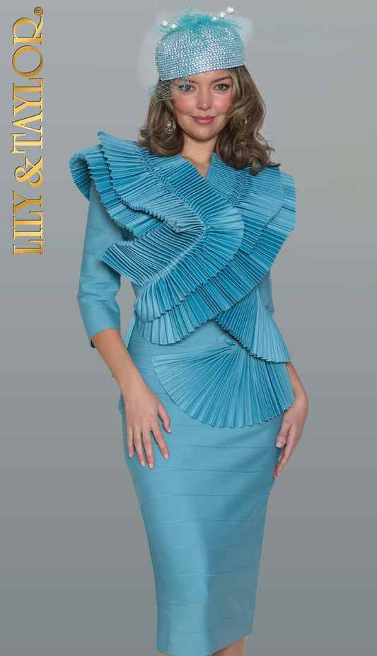 Lily and Taylor 894-TEA-QS Church Dress