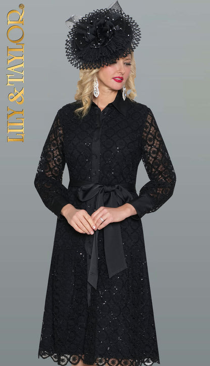Lily and Taylor 5106-BLK-H Church Hat
