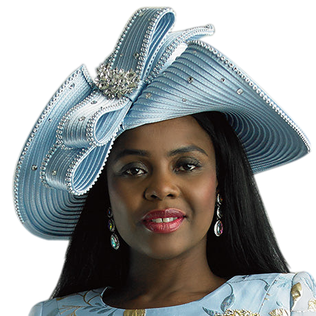 Lily And Taylor H390-BLU Church Hat