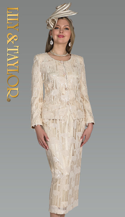 Lily And Taylor 5200-CPN Church Suit