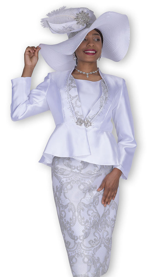 Aussie 6201-WHT Womens Church Suit
