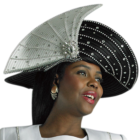 Lily And Taylor H391-BWI Church Hat