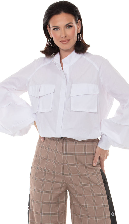 Love The Queen 17672-WHT Top