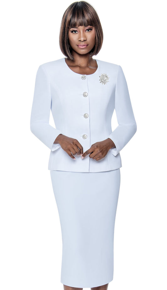 Terramina 9004-WHT-QS Church Suit