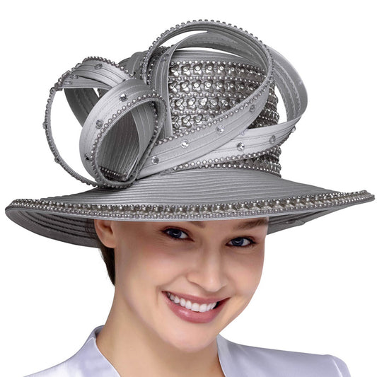 Nina Massini 103H-SLV Church Hat