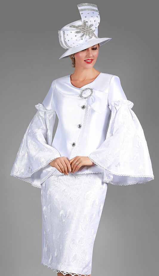 Giovanna WHT-CO Church Suit