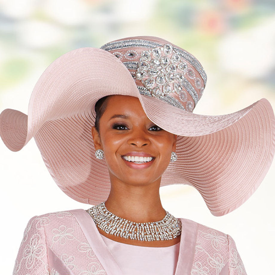 Champagne Italy H6419-PNK-QS Church Hat