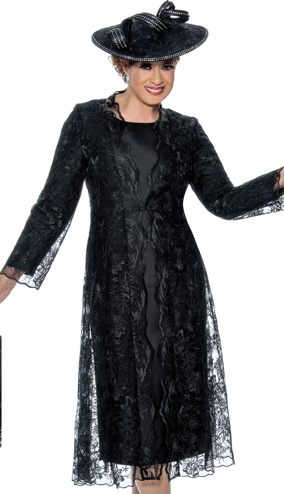 Dorinda Clark Cole 5312-BLK-QS Church Dress