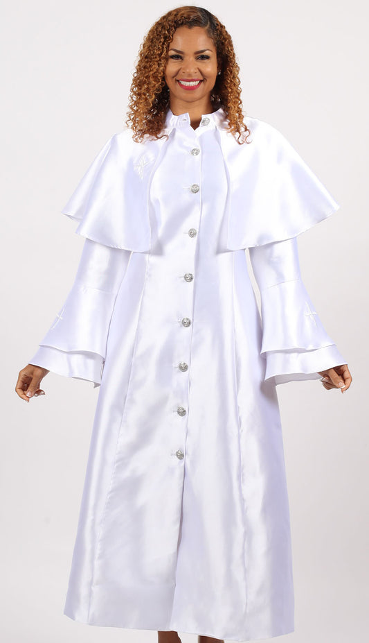 Diana Couture 9077-WHT Womens Church Dress