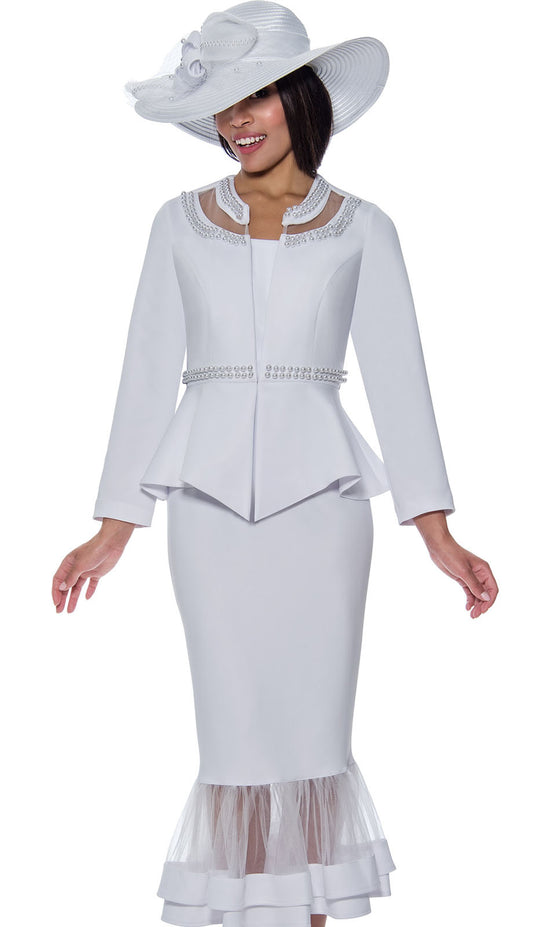 GMI 9512-WHT-QS Church Suit