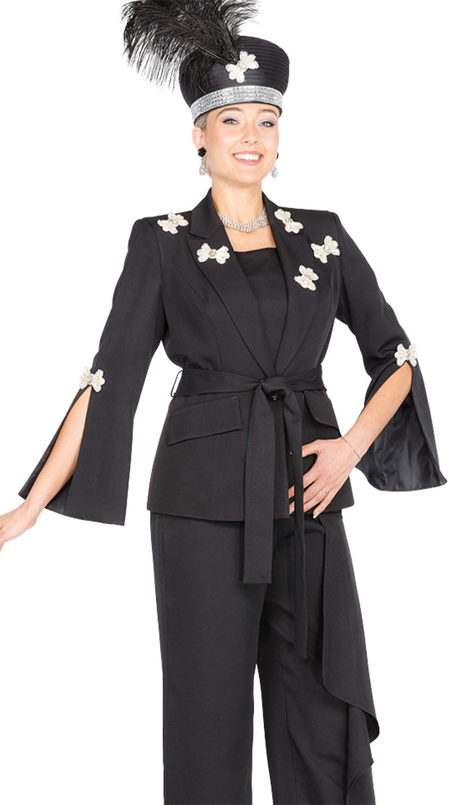 Champagne Italy 6106 Church Pant Suit