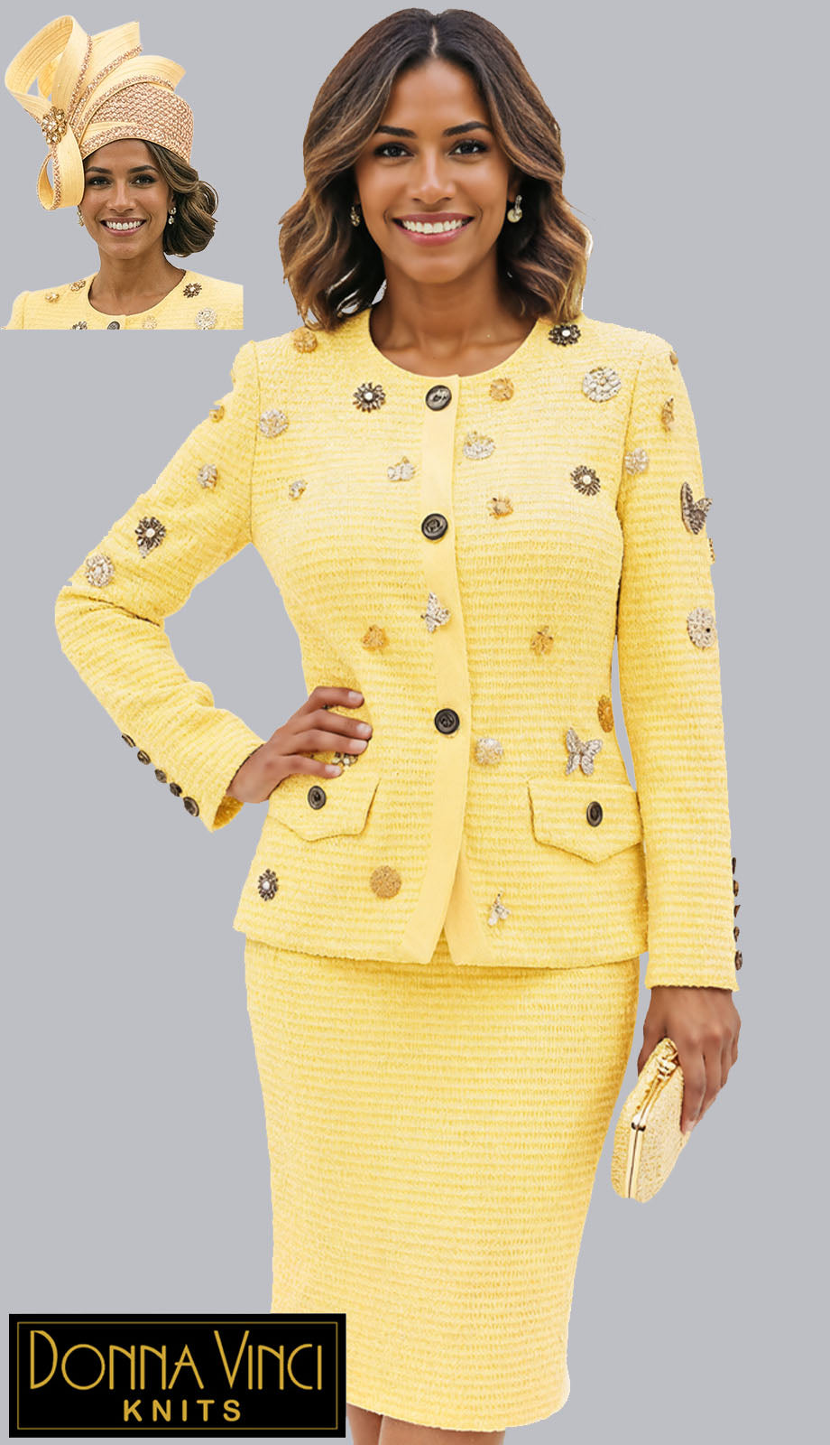 Donna Vinci 13459-CAN Church Suit