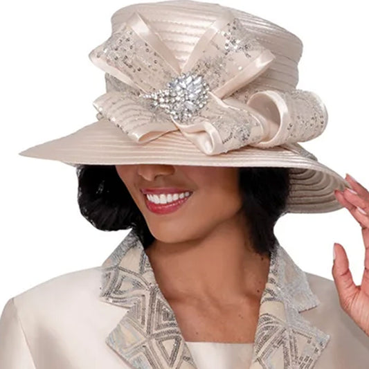 Dorinda Clark Cole 401053-CHP-H-IH Church Hat