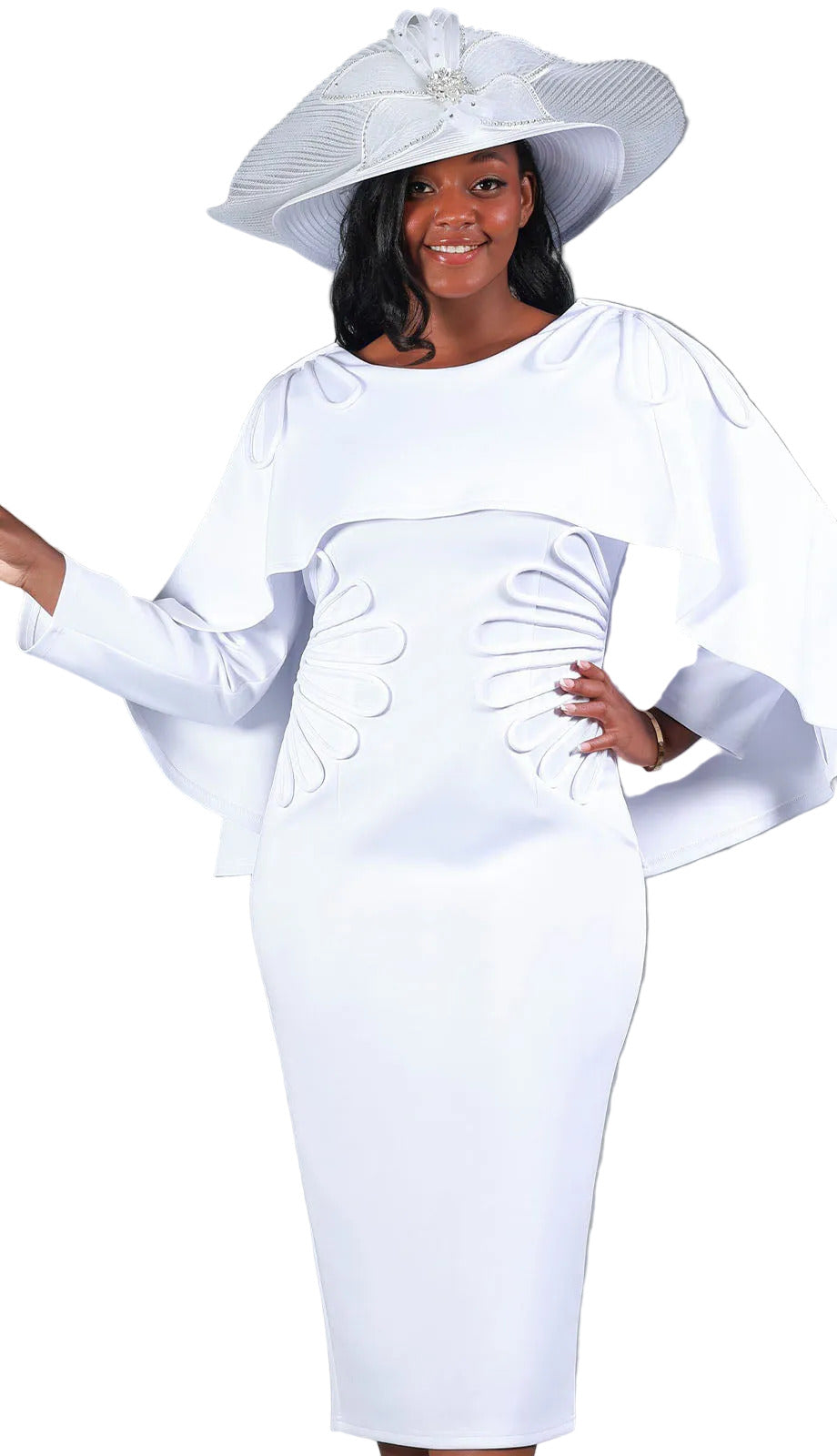 Giovanna D1590-WHT-CO Church Dress