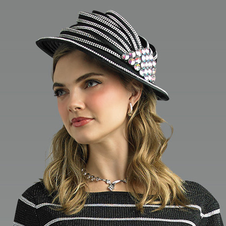 Lily And Taylor H718-BLK Church Hat
