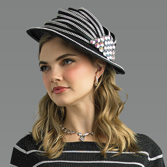 Lily And Taylor H718-BLK Church Hat