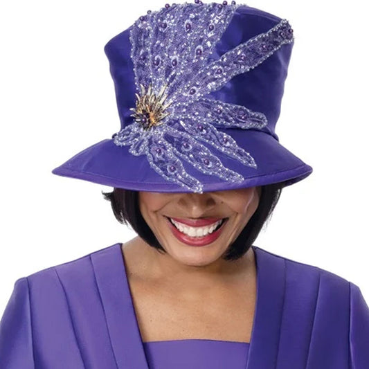 GMI 401942-PUR-H-QS Church Hat