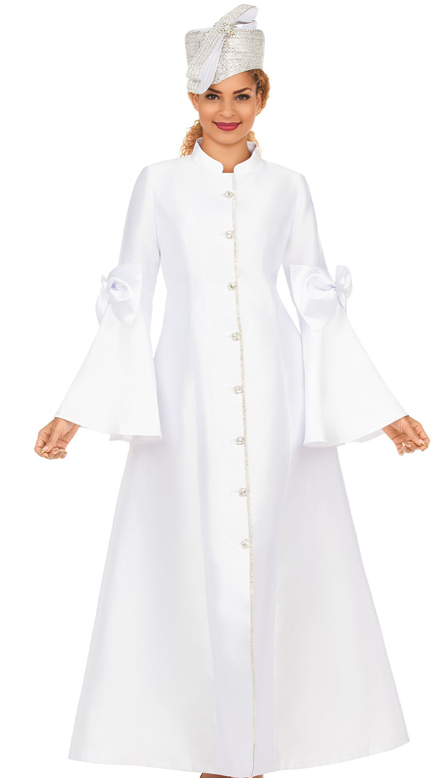 Giovanna DP2443-WHT Church Dress
