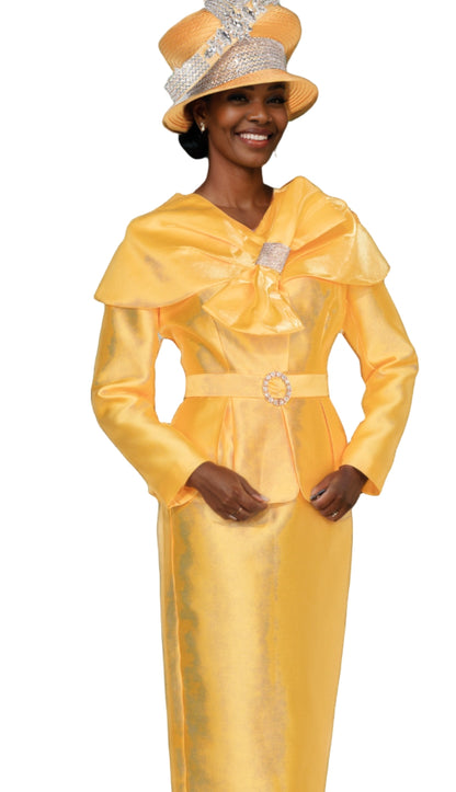 Elite Champagne 6067-YLW-QS Church Suit