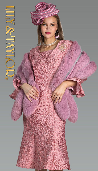 Lily And Taylor 5218-NVY Church Dress