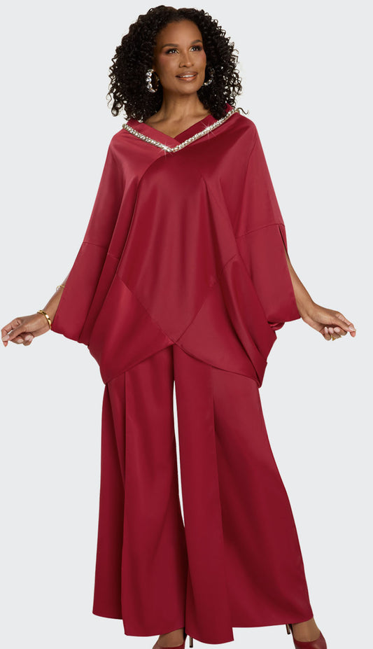 Donna Vinci 12243-SRE Womens Pant Suit