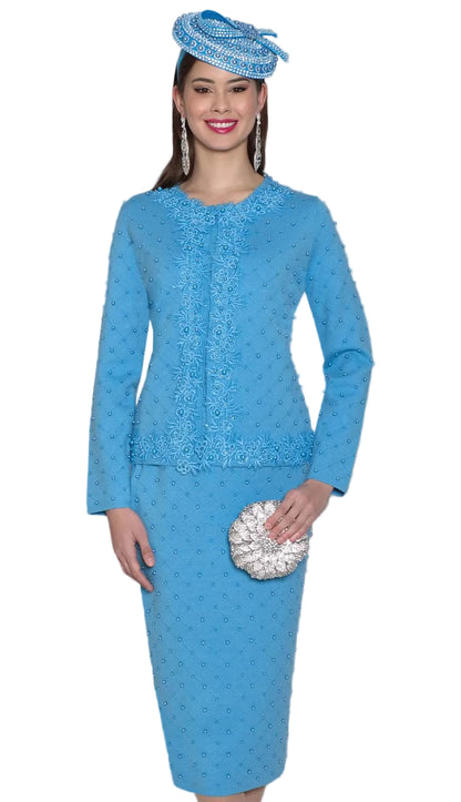Lily H938-BLU Church Hat