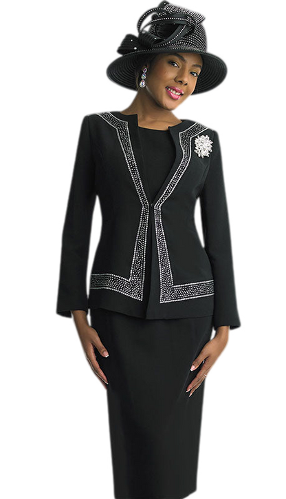 Lily And Taylor 4687-BLK Church Suit