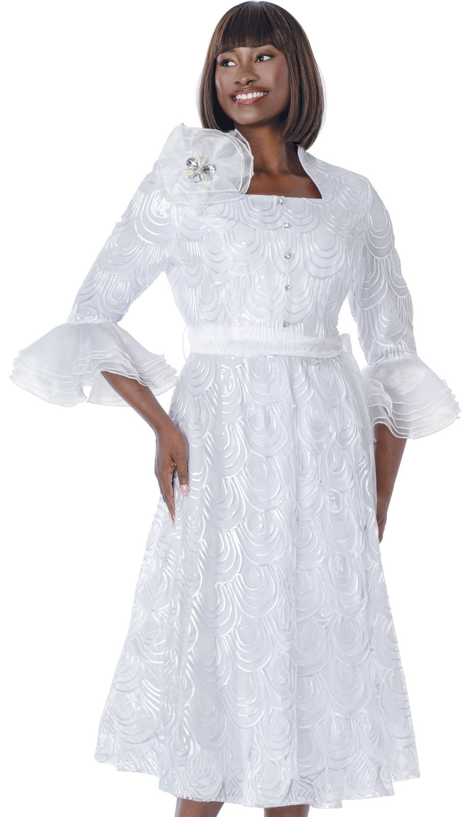 Terramina 7049-WHT Church Dress