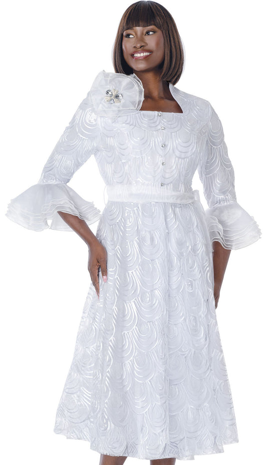 Terramina 7049-WHT-CO Church Dress