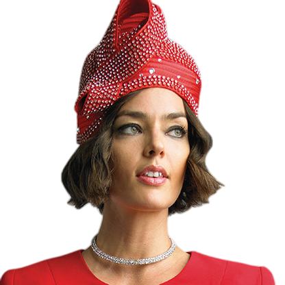 Lily And Taylor H553-RED Church Hat